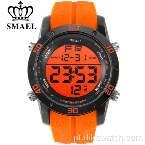 SMAEL Mens Sports Watches Digital LED Relógio Militar